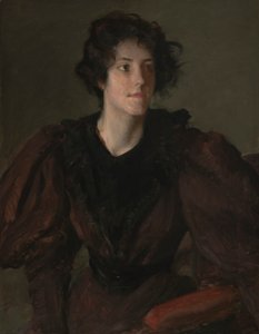 Study of a Young Woman, ca. 1880-85 (olie på lærred) af William Merritt Chase