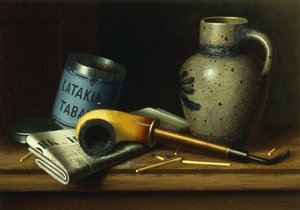 Stilleben med pibe og tobak,