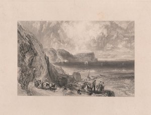 Clovelly Bay og Lundy Island af William Miller