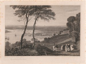 Plymouth Dock, fra Mount Edgecumbe