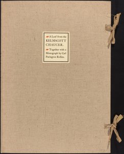 Et blad fra Kelmscott Chaucer af William Morris