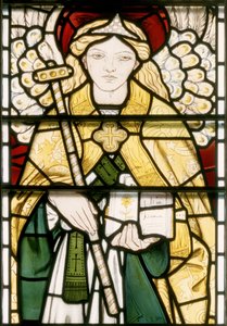 Ærkeenglen Raphael, 1862 (farvet glas) af William Morris