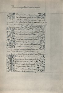 Side fra The Story of the Dwellers of Eyr, 1871. af William Morris