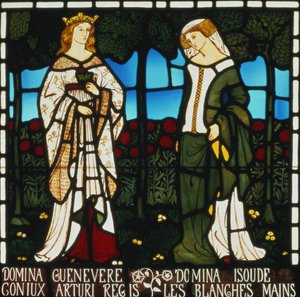 Dronning Guinevere og Isolde af de hvide hænder, fra 