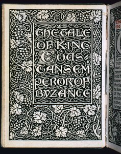 Titelblad fra The Tale of the Emperor, 1894 af William Morris