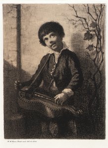 Hurdy-Gurdy Boy af William Morris Hunt
