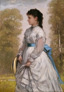 Portræt af Agnes Elizabeth Claflin af William Morris Hunt