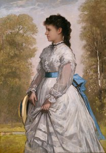 Portræt af Agnes Elizabeth Claflin, 1873. af William Morris Hunt