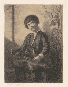 Hurdy-Gurdy Boy af William Morris Hunt