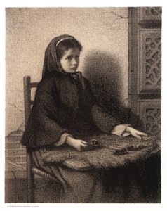 Violet pige af William Morris Hunt