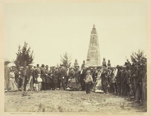 Indvielse af monument på Bull Run Battle-field, juni 1865. af William Morris Smith