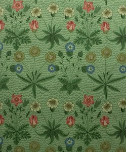 Daisy Marguerite, bloktrykt tapet, 1862. af William Morris Tapestry Works
