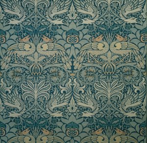 Dekorativt stof, 1876-1890. af William Morris Tapestry Works