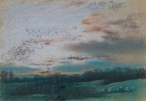Maureren og de forkrøblede træer ved solnedgang af William Mulready