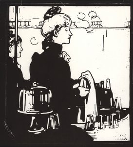 Barpige (enhver bar) af William Nicholson