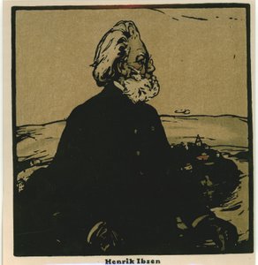 Henrik Ibsen (chromolitho) af William Nicholson