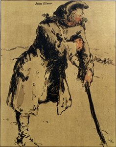 John Silver, illustration fra 