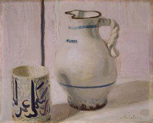 Lyserødt stilleben med kande, 1935-36. af William Nicholson