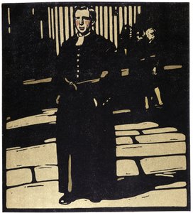 School, London - Illustration af William Nicholson (1872-1949) i "" Types of London" af William Nicholson