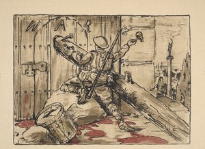 Soldat blokerer døren til krigsførelse The End of War (original titel) Great War: Britain
