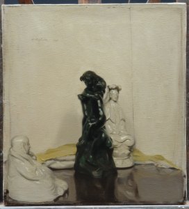 Statuetter og Rodin Bronze af William Nicholson