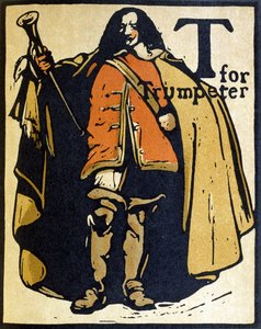 T for Trumpeter, illustration fra 