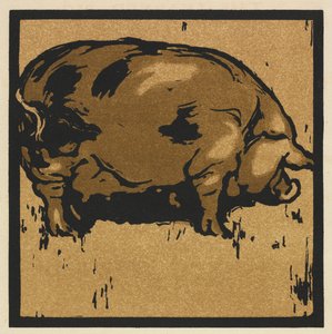 The Square Book of Animals: The Learned Pig af William Nicholson