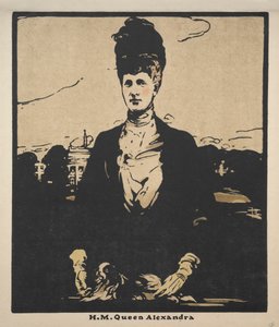 Tolv portrætter (anden serie): H. M. Dronning Alexandra af William Nicholson