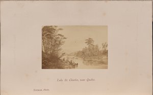 Lake Saint Charles, nær Quebec af William Notman