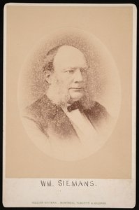 Portræt af Carl Wilhelm Siemens 1823-1883, før 1876.
