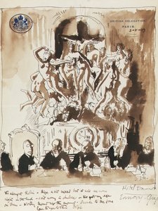 Ved fredskonferencen i Paris af William Orpen