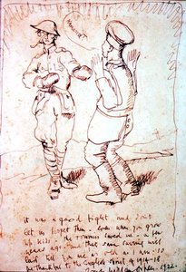 "Det var en god kamp... (tegning) af William Orpen