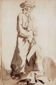 Portræt af Grace, kunstnerens kone, af William Orpen