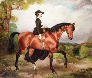 Portræt af Mrs Thomas Conolly fra Castletown Co.Kildare (olie på lærred) af William Osbourne