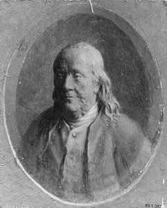 Portræt af Benjamin Franklin, ca. 1870-80.