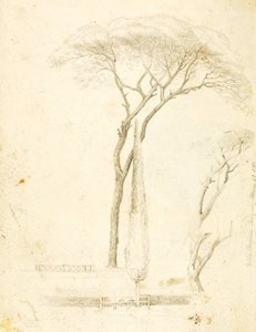 (Studier--Villa Borghese, 2 figurer, etc.) af William Page