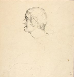 Profil af et ideelt kvindehoved af William Page