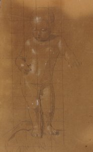 Stående nøgent barn af William Page