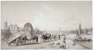 Millbank, Westminster, London, 1841 af William Parrott