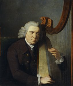 Den blinde harpespiller, John Parry (olie på lærred)
