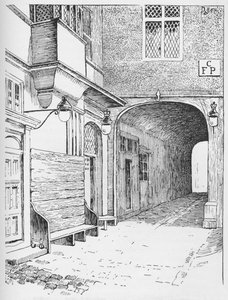 Indgangen til Speakers Ward, som den så ud før branden, c1897