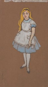 Alice (kostumedesign til Alice-in-Wonderland, 1915) af William Penhallow Henderson