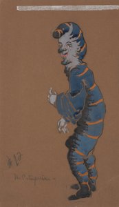 Caterpillar kostumedesign til Alice-in-Wonderland, 1915.