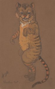 Cheshire Cat kostumedesign til Alice-in-Wonderland, 1915.