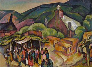 Festdag: San Juan Pueblo af William Penhallow Henderson