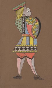 Knave of Hearts kostumedesign til Alice-in-Wonderland.