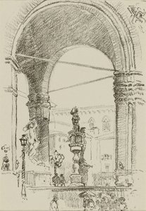 Loggia dei Lanzi af William Penhallow Henderson