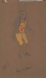 March Hare (kostumedesign fra Alice-in-Wonderland, 1915) af William Penhallow Henderson