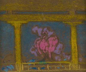 Studie til scene i Himlens datter, Santa Fe, 1915 af William Penhallow Henderson