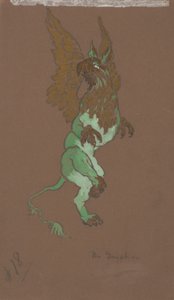The Gryphon (kostumedesign til Alice-in-Wonderland, 1915) af William Penhallow Henderson